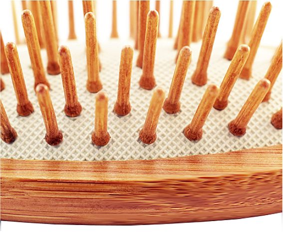 Kartáč na vlasy MAGNUM 318 bambusový velký detail